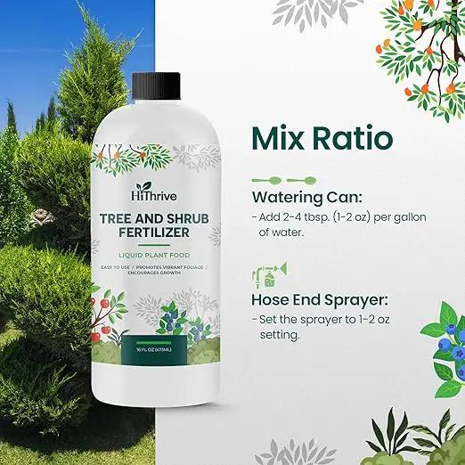 16oz Tree and Shrub Plant Food - Makes 16 Gallons of Tree and Shrub Fertilizer, Liquid Plant Fertilizer for Healthy Roots, Foliage & Year-Round Growth, Nutrient-Rich Formula for All Trees & Shrubs by GreenHaven Gardens