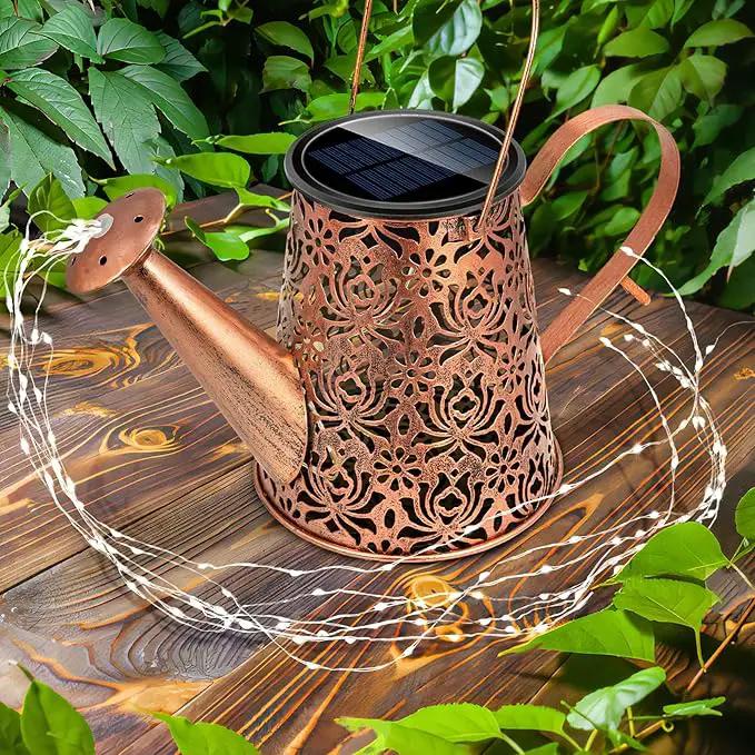 Watering Can Light Solar Powered: Garden Lights Waterproof Outdoor Yard Decoration - Flower Lanterns Hanging Patio Proch Pathway Decor - Gardening Birthday Gifts for Women Mom Wife Grandma by GreenHaven Gardens
