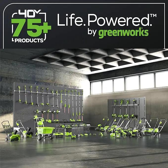 Greenworks 40V Cordless 2-in-1 Trimmer Edger (Gen 2) - 13" Lawn Weed Wacker for Fence & Sidewalk , Lightweight Gas Trimmer Alternative with Auto Feed Spool , 2.0Ah Battery & Charger (40-Min Runtime) by GreenHaven Gardens