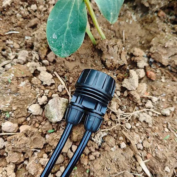 Drip Irrigation Hose Connectors,1/4 Inch Drip Irrigation Tubing x 3/4 FHT Swivel Lock Barbed Dual Hose Adapter, Convert 3/4" Garden Hose to 1/4" Drip Irrigation Parts-5 Pack by GreenHaven Gardens