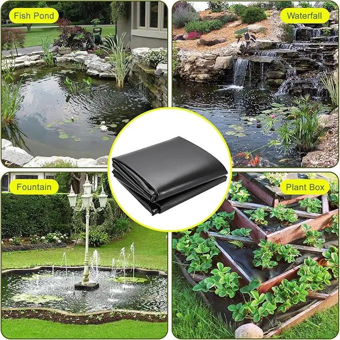 7 x 10 FT Pond Liner, 20 Mil Pond Liners for Outdoor Ponds, HDPE Pond Liner Easy Cutting Puncture Resistant, Pond Liners for Water Garden Fountain Waterfall, Koi Fish Aquaculture Pond by GreenHaven Gardens