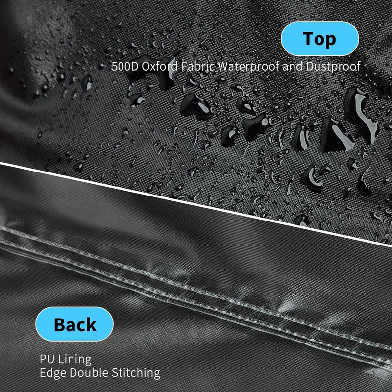 Kingling Grill Cover for Blackstone 1860 2225 On The Go Range Top Combo Griddle, 41 inch Waterproof & Dustproof Outdoor Grill Cover (Cover Only) - Black by GreenHaven Gardens