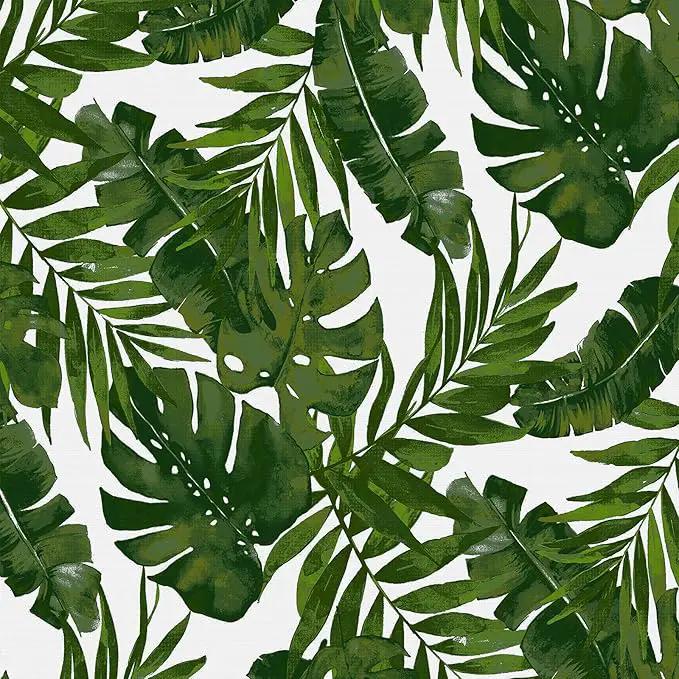 LVTXIII Outdoor Seat/Back Chair Cushion Patio Tufted High Back Cushion, Seasonal Replacement Rocking Chair Cushion with Ties (22” W x 20D”, Set of 2, Palm Green) by GreenHaven Gardens
