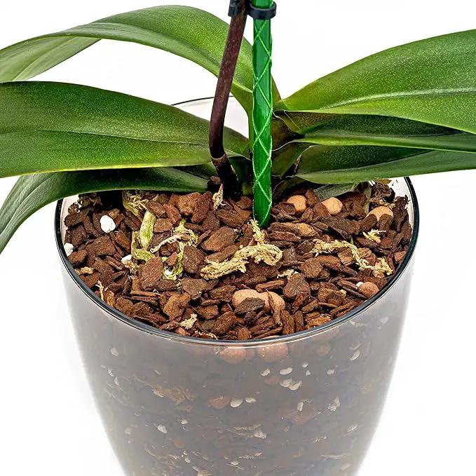 Premium Orchid Soil Mix by Gardenera - Hand Mixed New Zealand Pinus Radiata 100% Natural Potting Soil Bark Mix - for Phalaenopsis Orchid - 4 Quart - Made in USA by GreenHaven Gardens