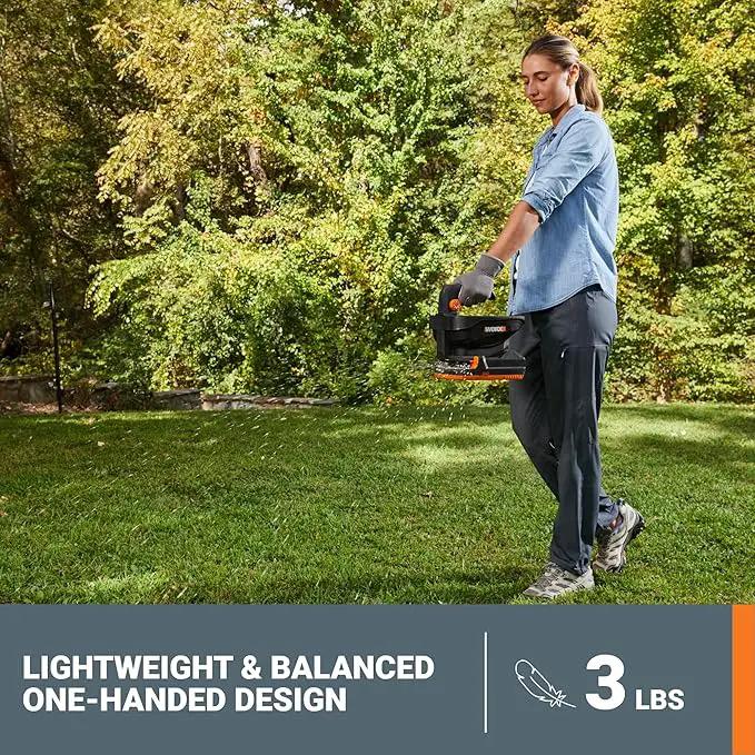 WORX 20V Cordless Seed Spreader 6-Speeds 5-Ft. Max Distance, Fertilizer Spreaders 8 Flow-Rate Settings, Broadcast Spreader Easier Than Hand Spreaders for Lawns WG869.9 – Tool Only by GreenHaven Gardens