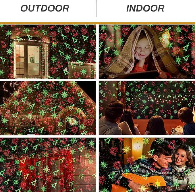Christmas Lights Projector Outdoor, Waterproof Christmas Laser Lights with Remote Control for Outdoor Outside Christmas Decorations Farmhouse Christmas Decor by GreenHaven Gardens