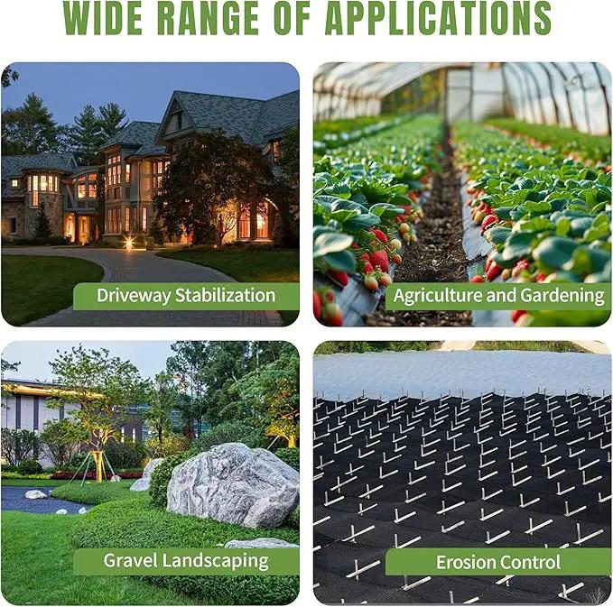 6ftx300ft Weed Barrier Landscape Fabric Heavy Duty, Premiun 2.4OZ Garden Geotextile Fabric, Outdoor Weed Blocker Landscaping Fabric, for Driveway Mats, Erosion Control, Ground Cover Weed Barrier by GreenHaven Gardens