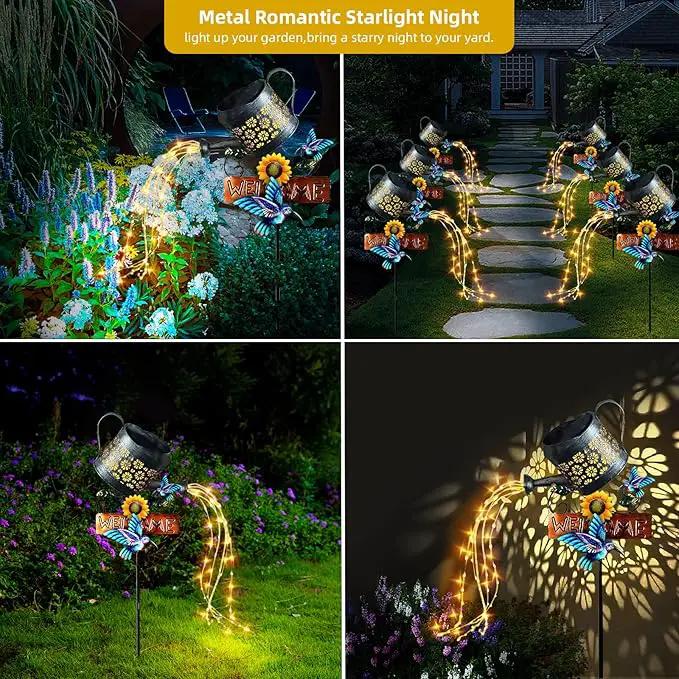 Solar Watering Can Lights, 1 Pack Outdoor Solar Lantern Decorative, Solar Outdoor Lights Watering Can Lantern for Balcony Garden Courtyard Patio Yard Lawn Patio Walkway Party Decorations by GreenHaven Gardens
