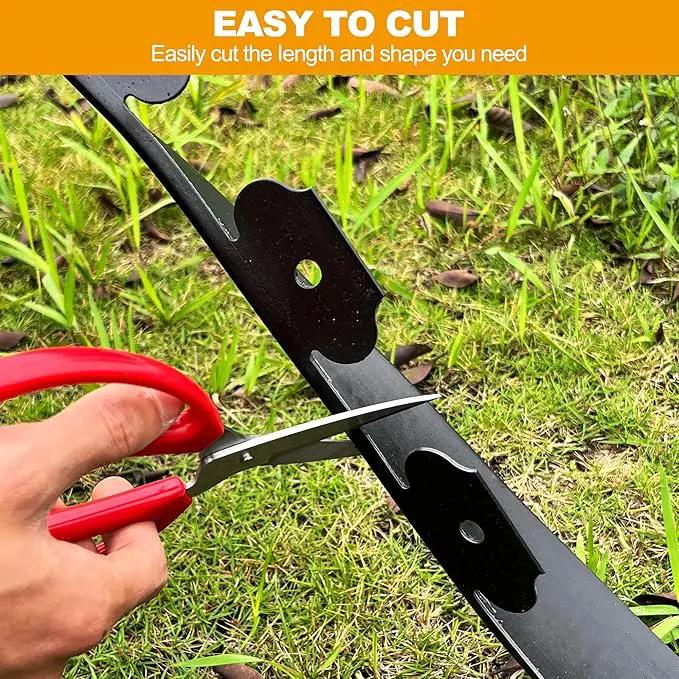 4 inch Tall Landscape Edging No Dig 33FT Garden Edging with 30 Spikes, Landscape Edging Border for Landscaping, Lawn, Flower Beds, Grass, Yard by GreenHaven Gardens
