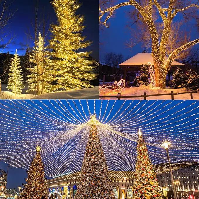 338Ft LED Christmas Lights Outdoor - 1000 String Lights With 8 Modes, Timer, Waterproof Fairy Twinkle for Party, Garden, Wedding, Holiday, Xmas Tree Decorations (Warm White) by GreenHaven Gardens