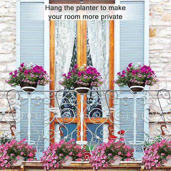 6 Pack 16 Inch Extra Large S Hooks for Hanging Plants, Rust-Proof Heavy Duty Tree Branch Hook Plant Hooks Outdoor for Hanging Bird Feeder,Patio,Indoor Uses by GreenHaven Gardens