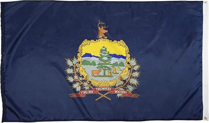 FlagSource Vermont Nylon State Flag, Made in the USA, 3x5' by GreenHaven Gardens