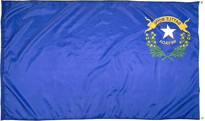FlagSource Nevada Nylon State Flag, Made in the USA, 3x5' by GreenHaven Gardens