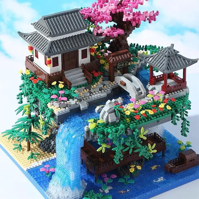 Cherry Blossom Tree Building Set with Gift Box, Original Music Cherry Blossom Tree House(Type :Symphony), Japanese Sakura Tree House Lights Building Kit3320 Pcs, Cherry Bonsai Building Set. by GreenHaven Gardens