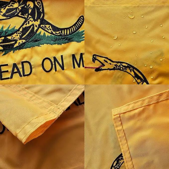 US Embroidered Dont Tread On Me Garden Flag Double Sided 12x18 Inch American Gadsden Yard Lawn Garden Flags Banner Heavy Duty Vivid Color by GreenHaven Gardens