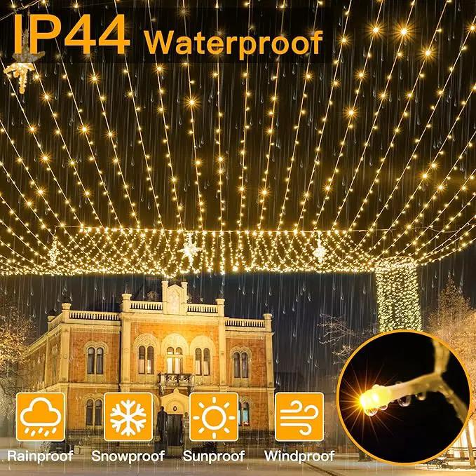 Ollny Outdoor String Lights 800LED 262FT, Warm White Waterproof Fairy Light with Remote Plug in, 8 Modes Timers Dimmable Christmas Lights for Outside Indoor Bedroom Patio Camping Garden by GreenHaven Gardens