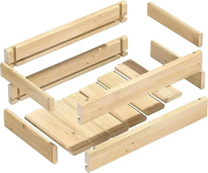Greenes Fence Cedar Wood Planter Box with Wall Mount Brackets, 21" x 11" x 7" (2-Pack) - Made in USA with North American Cedar by GreenHaven Gardens