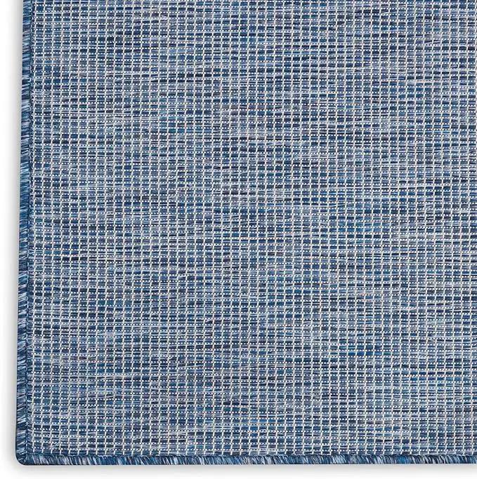 Nourison Positano Indoor-Outdoor Navy Blue 8' x 10' Area Rug, Easy Cleaning, Non Shedding, Bed Room, Living Room, Dining Room, Backyard, Deck, Patio (8x10) by GreenHaven Gardens