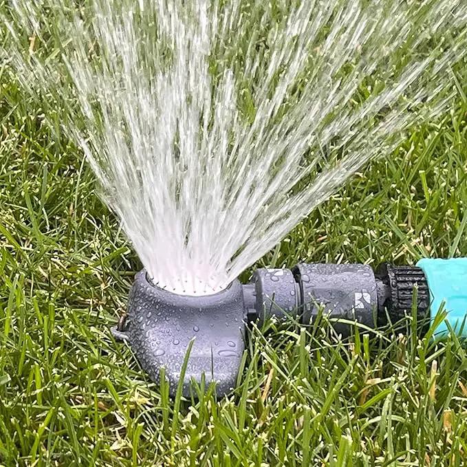 Spot Watering Sprinkler 400003, Covers Over 30 Ft Diameter, All Metal, Single Pattern by New England Garden Tools by GreenHaven Gardens