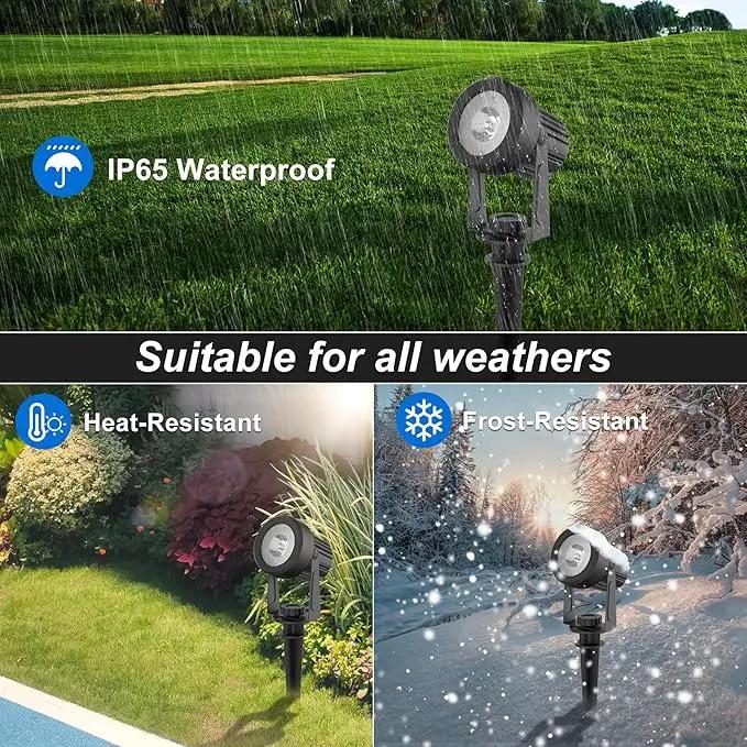 Solar Spot Lights Outdoor, Landscape Spotlights IP65 Waterproof 9.8ft Cable, Dusk to Dawn Solar Uplights for Tree Garden Yard Driveway Porch Walkway Pool (6-in-1, 3000K Warm White) by GreenHaven Gardens
