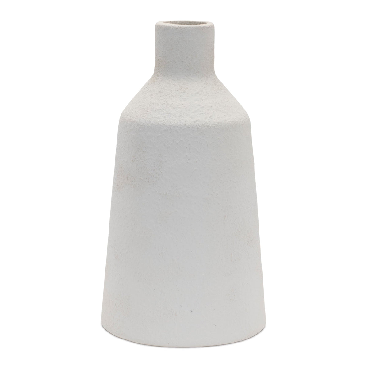 Tapered stoneware bottle vase (set of 2)