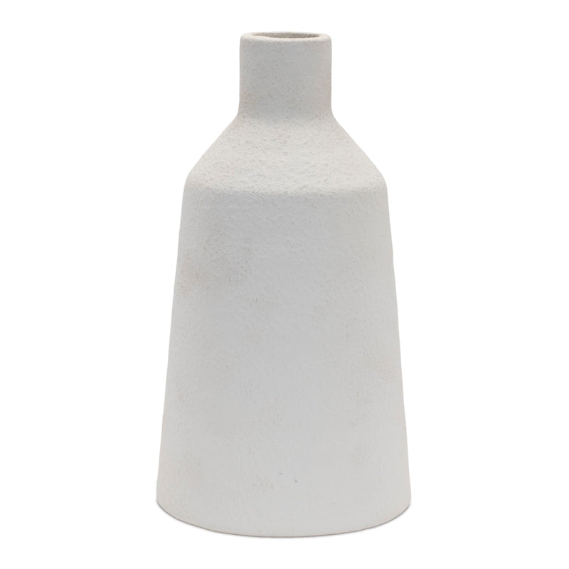 Tapered stoneware bottle vase (set of 2)
