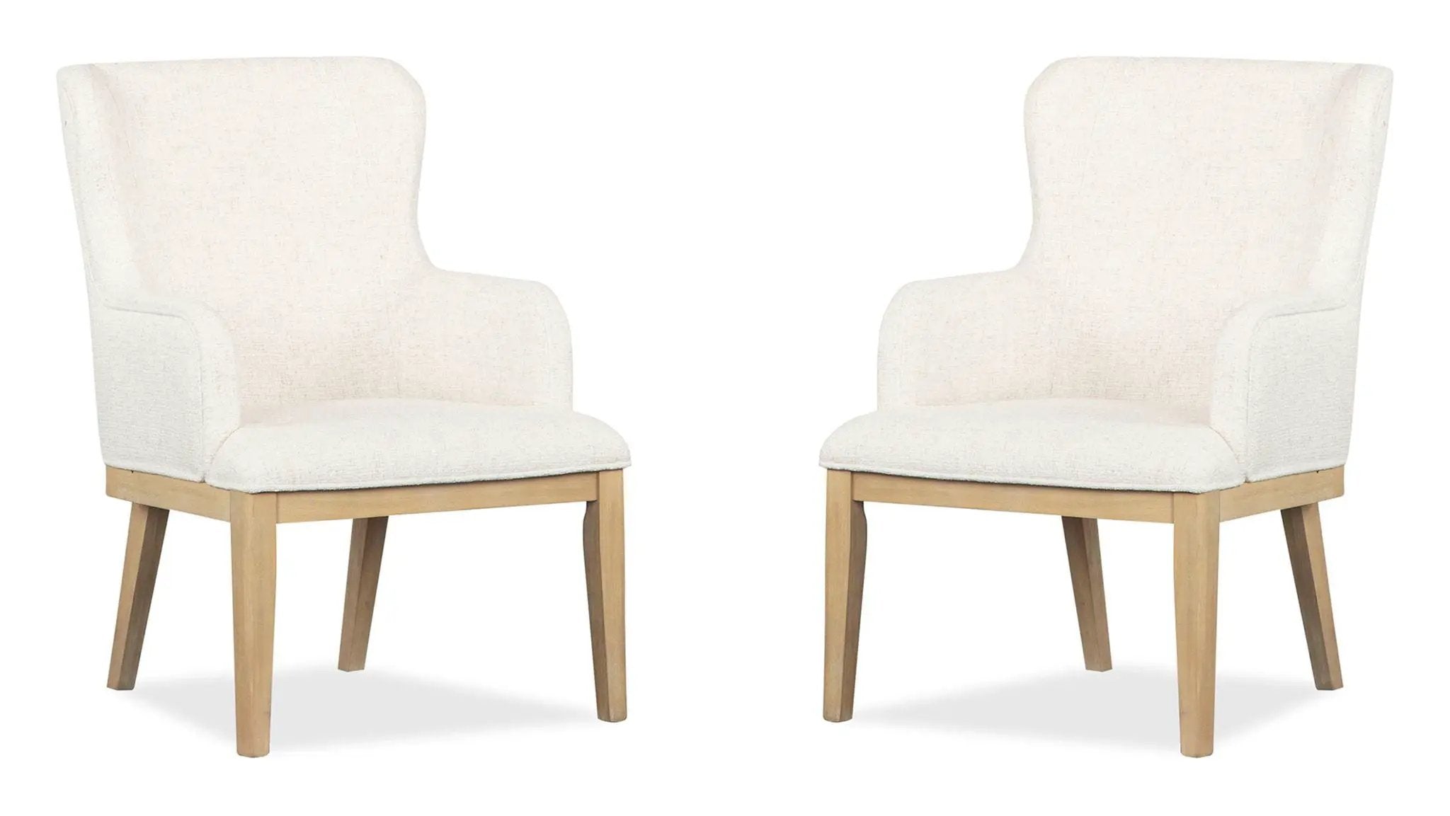 Somerset - Dining Arm Chair With Upholstered Seat & Back (Set of 2) - Butternut and Omari Natural by Unique Piece Furniture