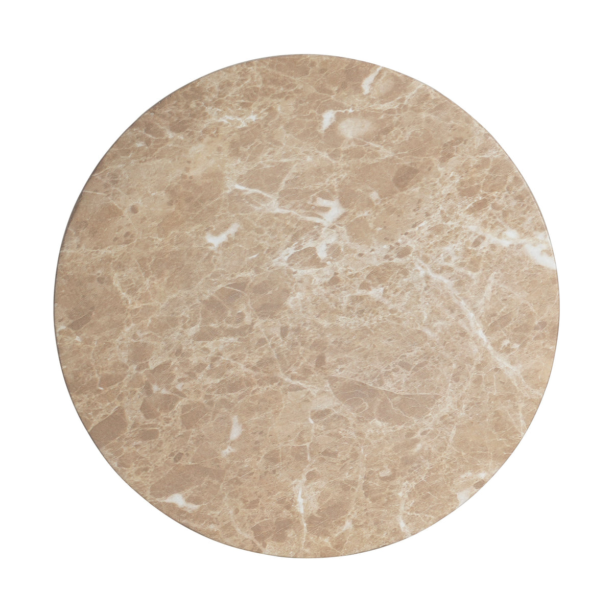 Travertine Outdoor Side Table with Pedestal Base – Gold or White, photo 8 of 10
