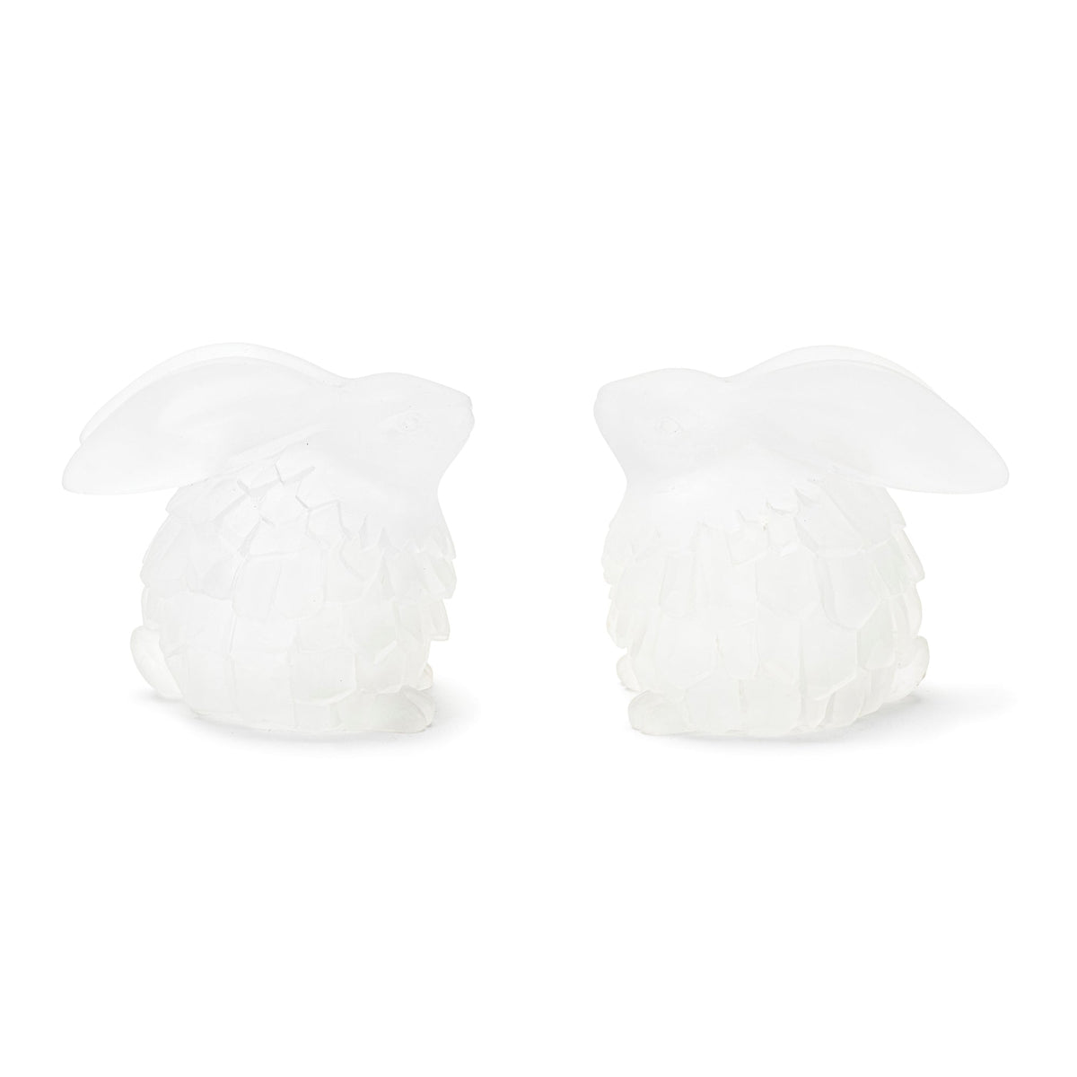 Frosted bunny figurine (set of 4)