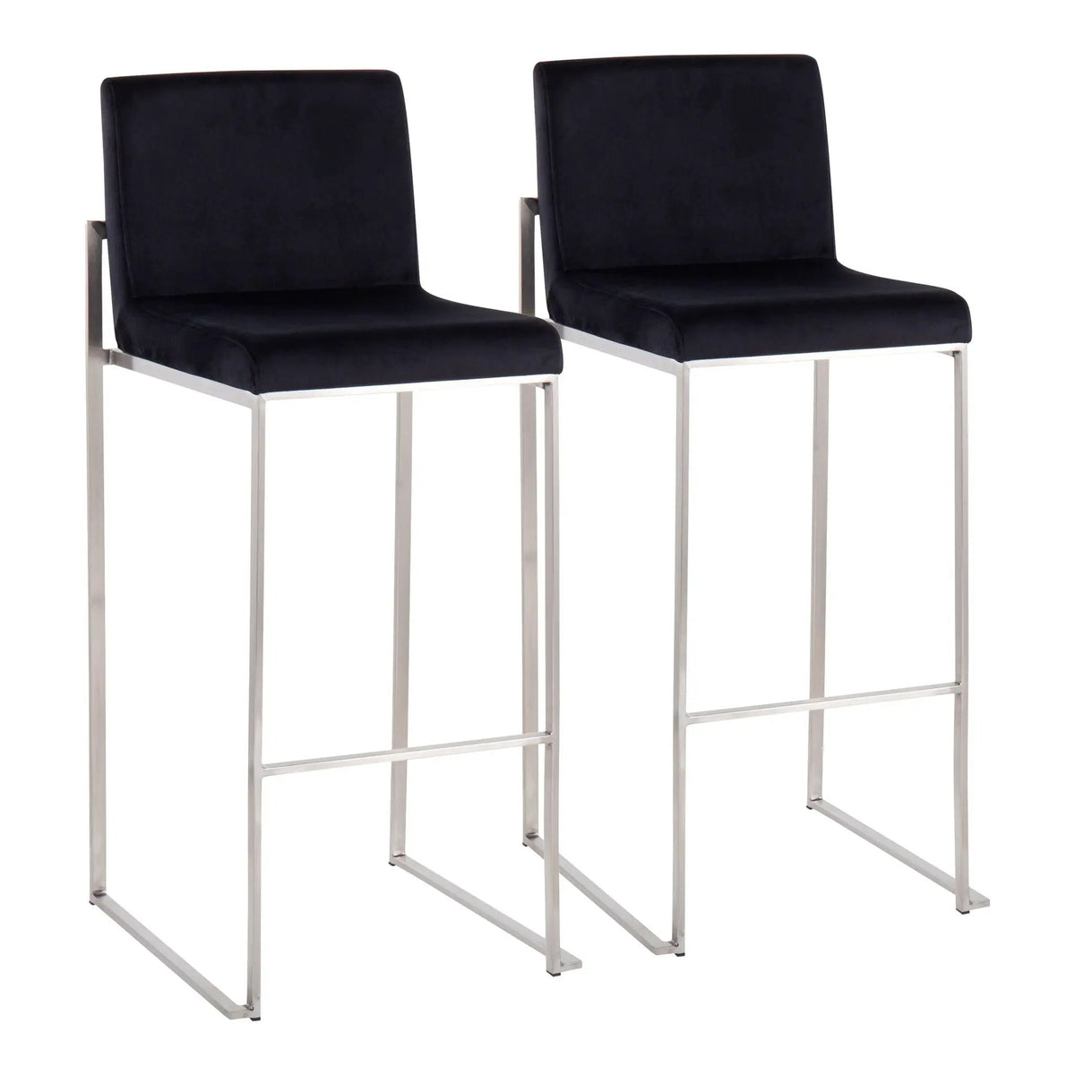 Fuji - Contemporary And Modern Elegance High Back Barstool by HouseOfZazla