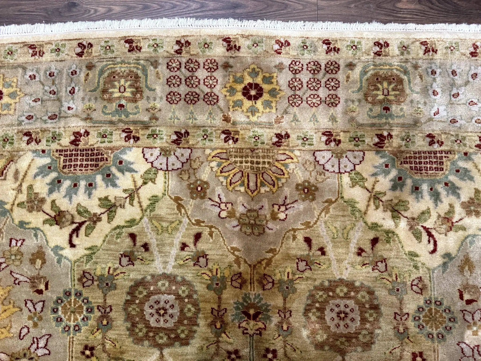Indo Persian Rug 8x10, Indian Rug, Soft Wool Rug, Oushak Style Rug, Handmade Rug by Jewel Rugs