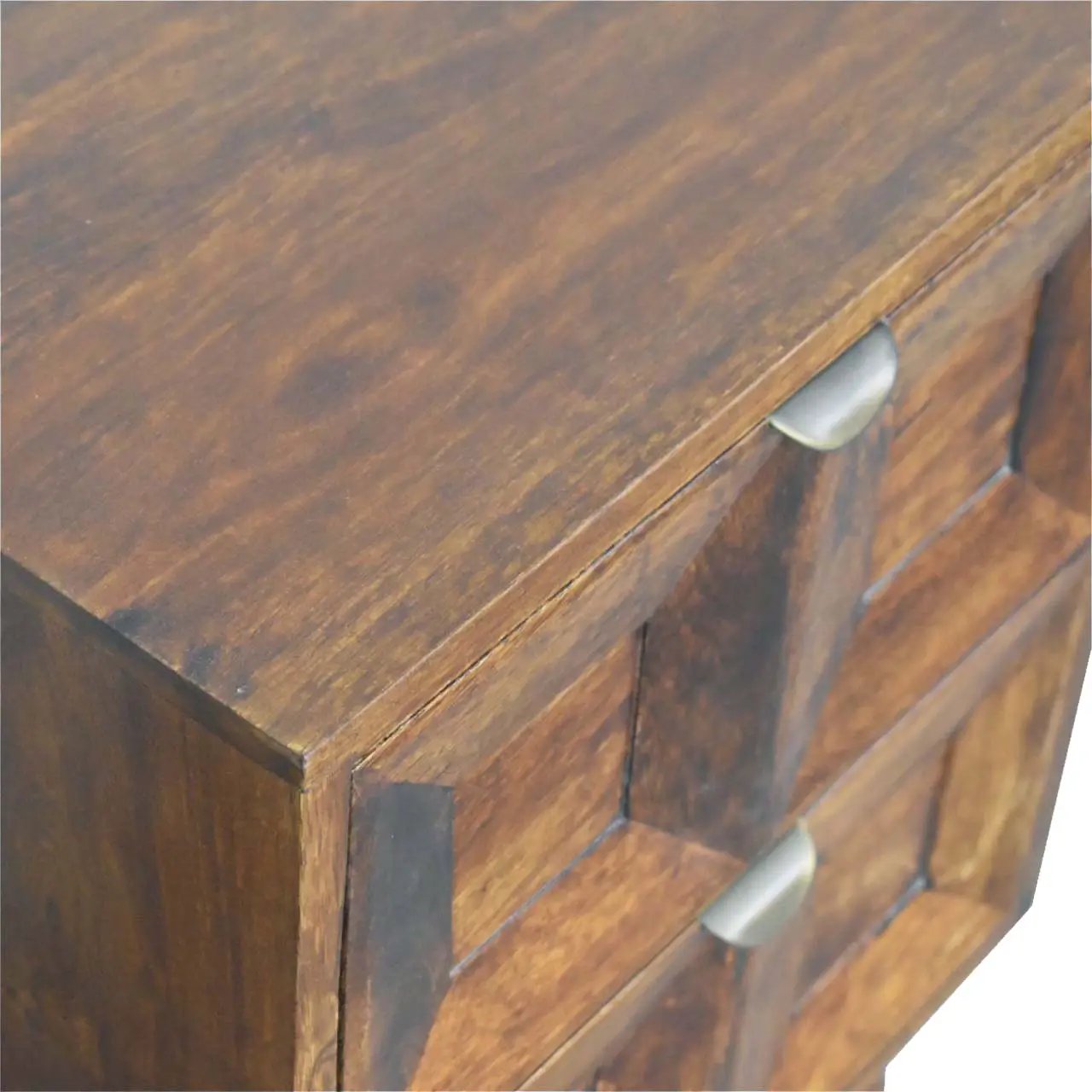 Solid Wood Quad Nightstand, 2-Drawers by HouseOfZazla