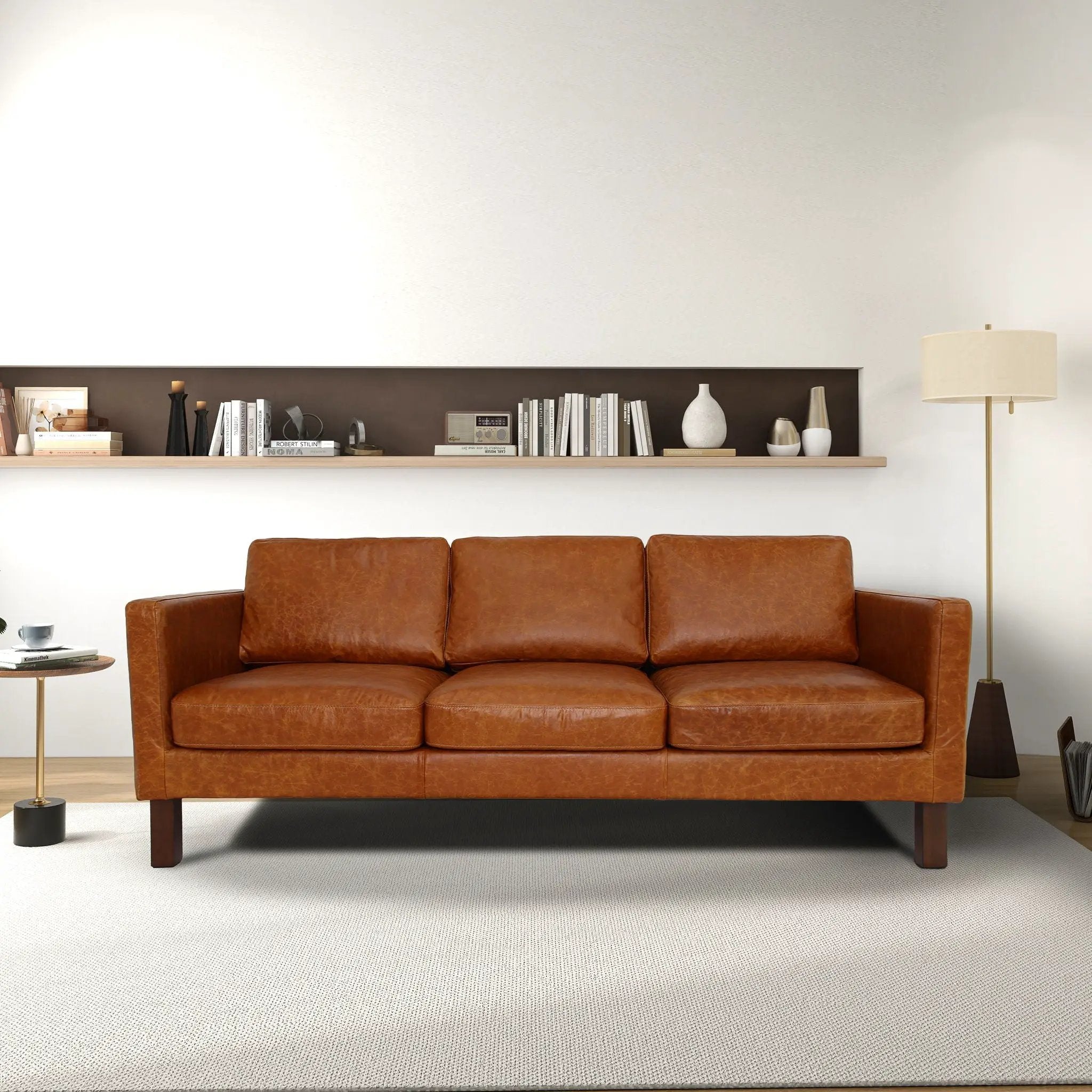 Memphis - Waxy Sofa - Cognac by HouseOfZazla