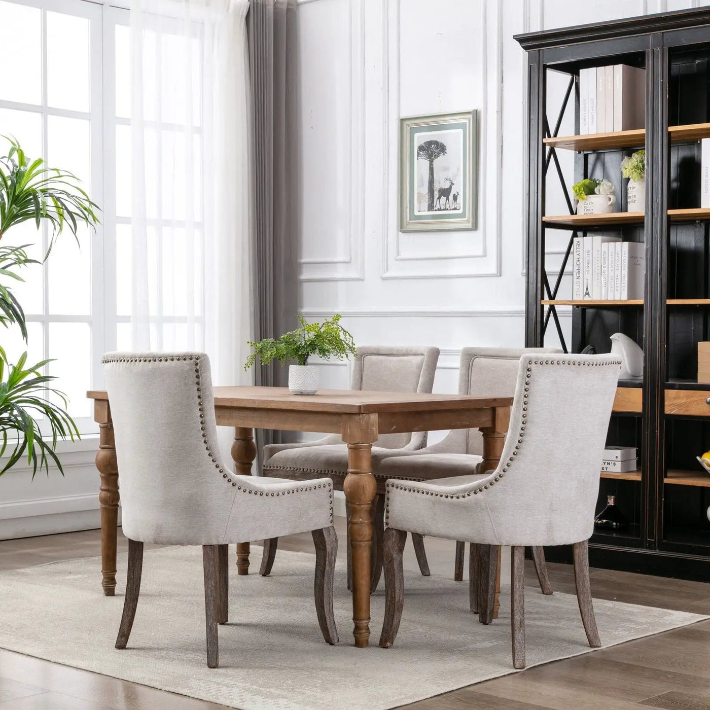 Ultra - Side Dining Chair, Nail Head (Set of 2) by HouseOfZazla