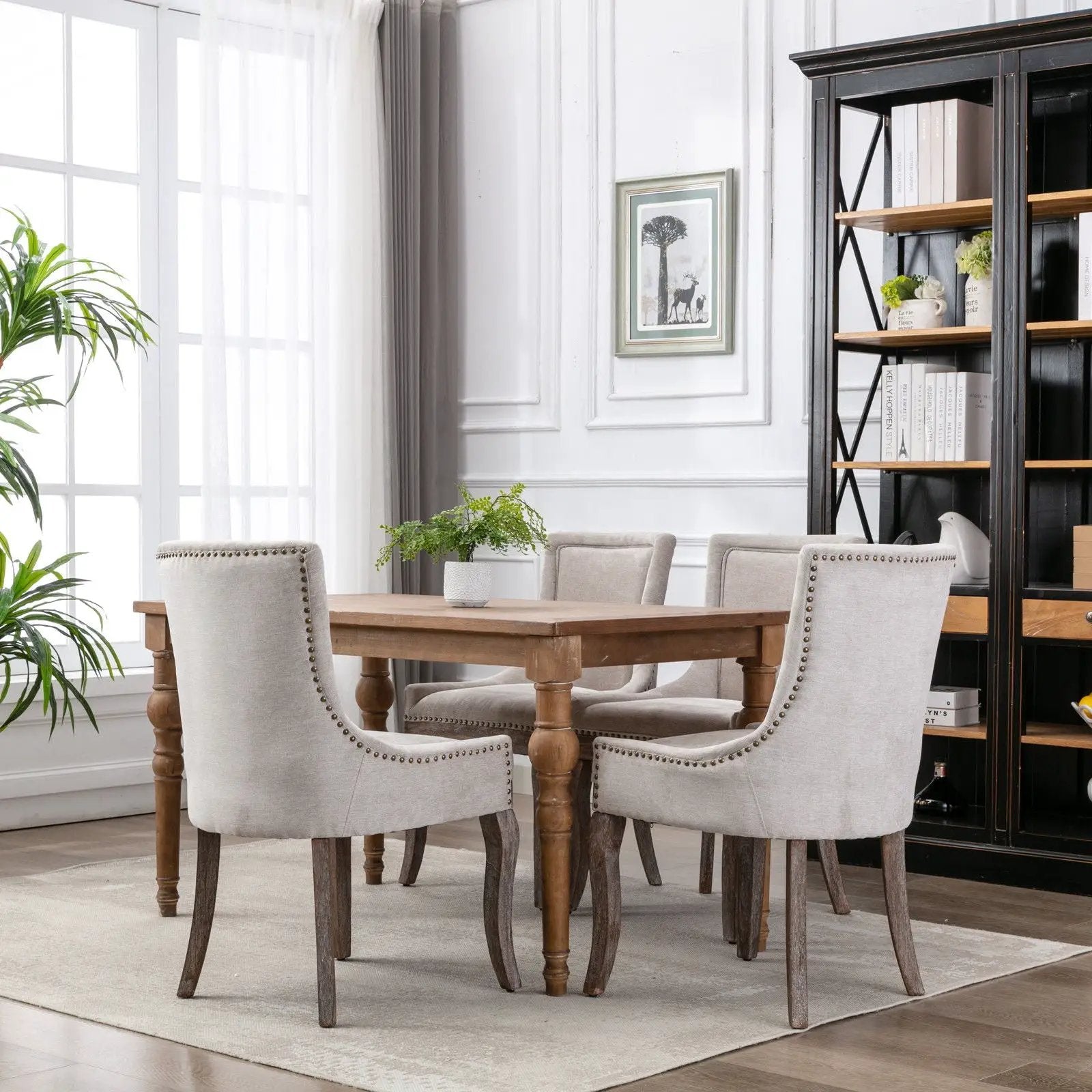 Ultra - Side Dining Chair, Nail Head (Set of 2) by HouseOfZazla