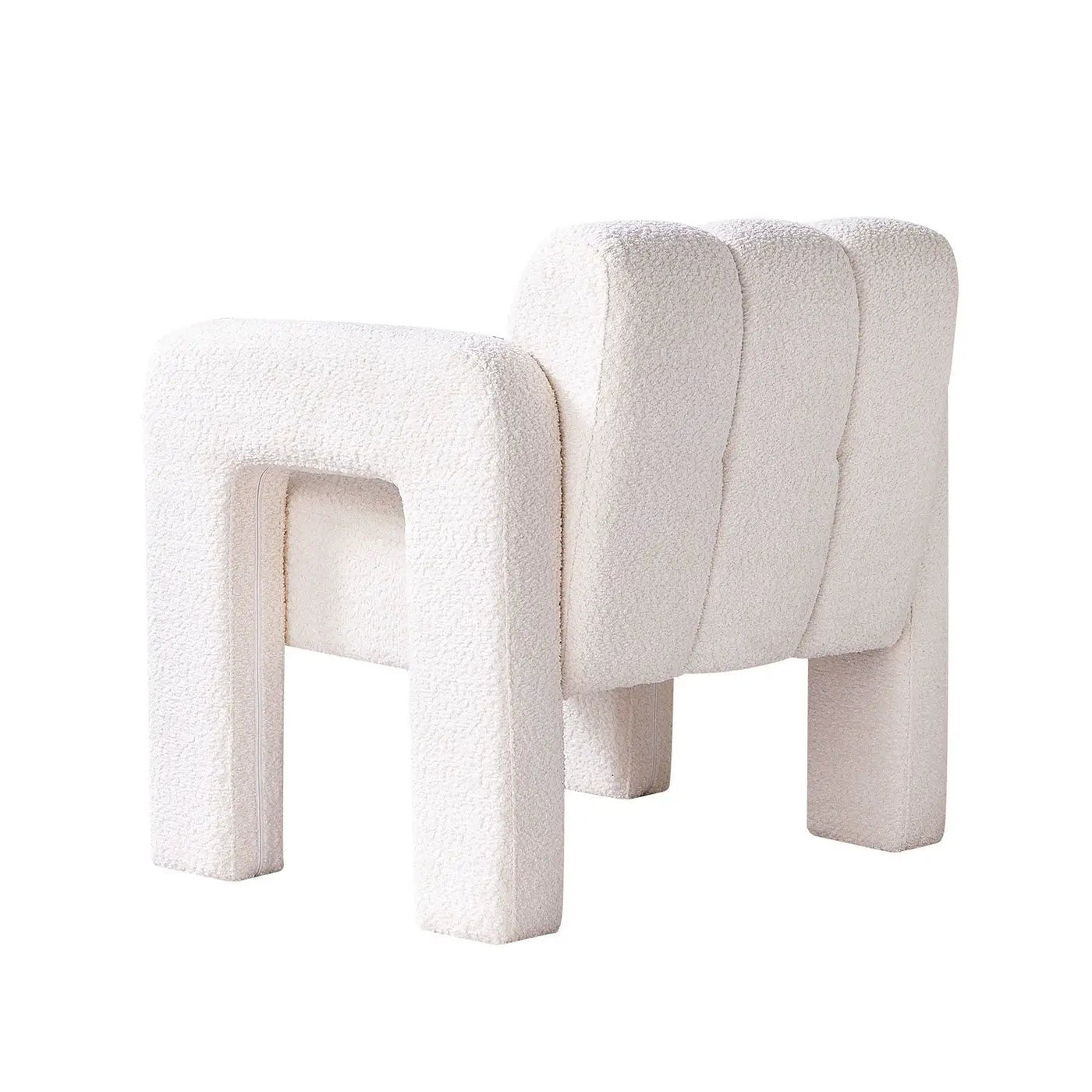 31.10" Boucle Upholstered Accent Chair by Unique Piece Furniture