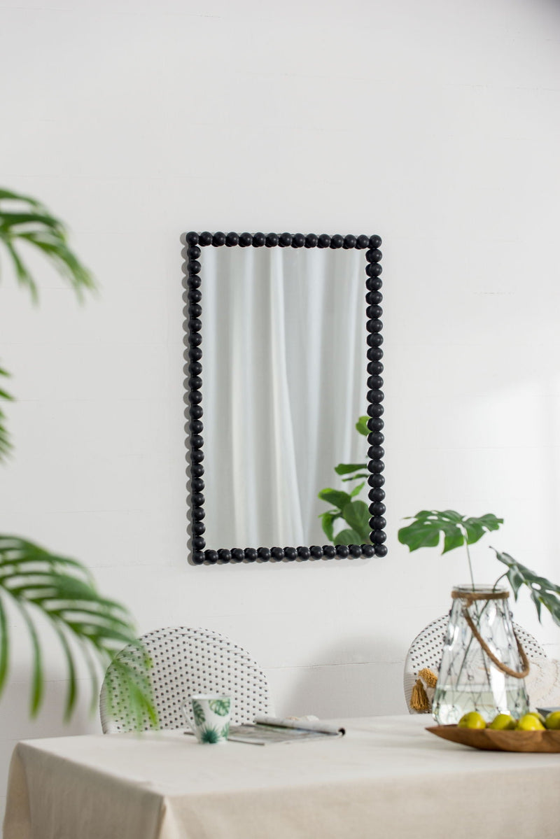Rectangle Mirror for Living Room, Bedroom, Entryway - Black, photo 6 of 9