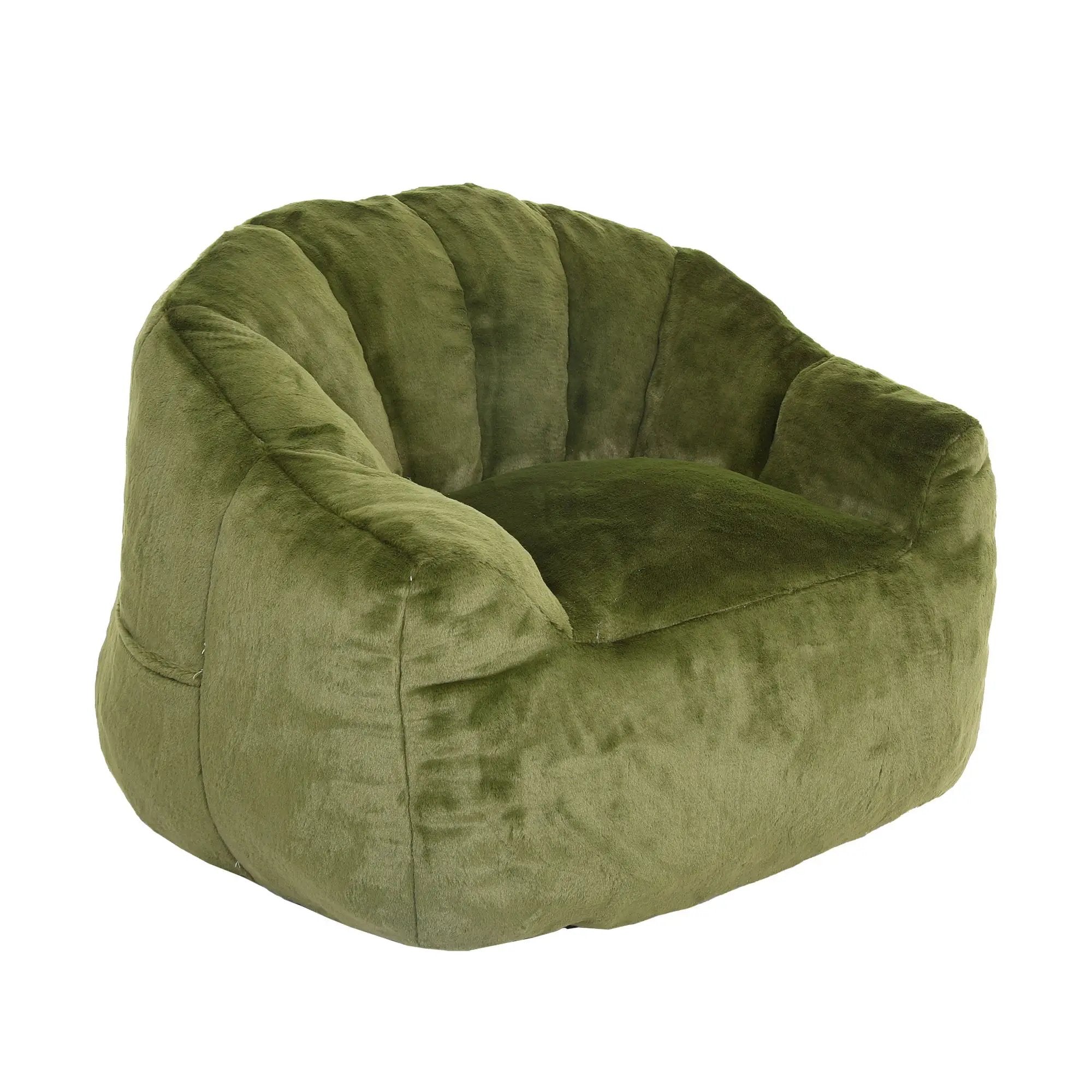 Beanbag Chair, Beanbag Sofa Chair With Armrests Stuffed High Density Foam by HouseOfZazla
