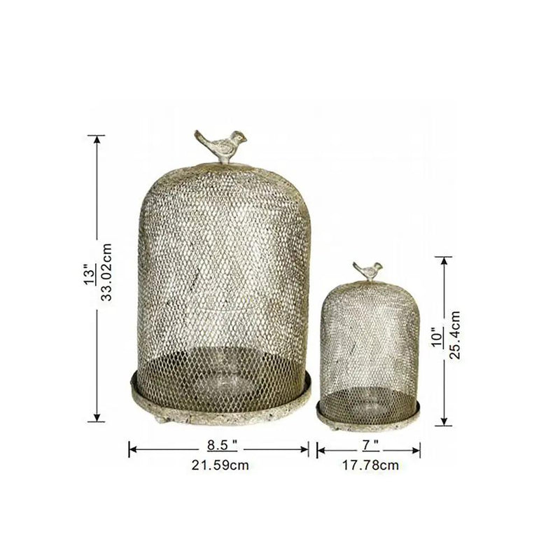 Ophira Sparrow Candle Holders (Set of 2) - Antique Gray by HouseOfZazla