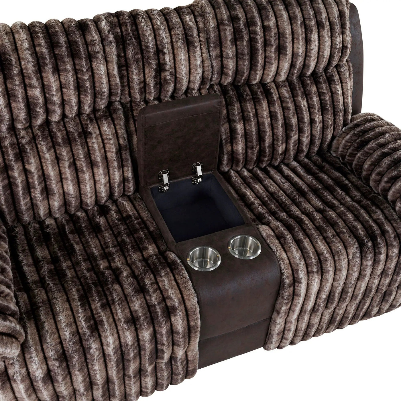 Bruni - Console Reclining Loveseat With Manual Recline by HouseOfZazla