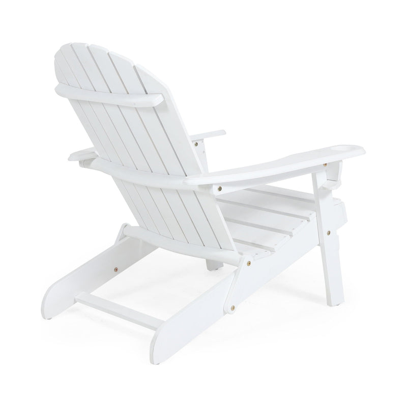 Zenithia Outdoor Foldable Adirondack Chair with 2 Cup Holders by HouseOfZazla