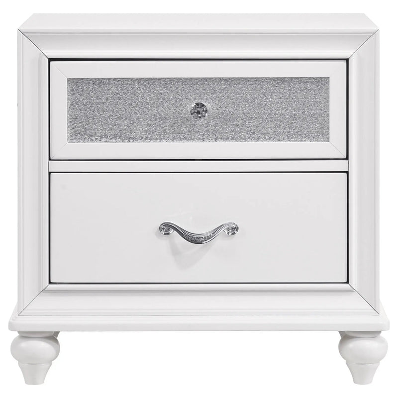 Barzini 4-piece Eastern King Bedroom Set White by Unique Piece Furniture