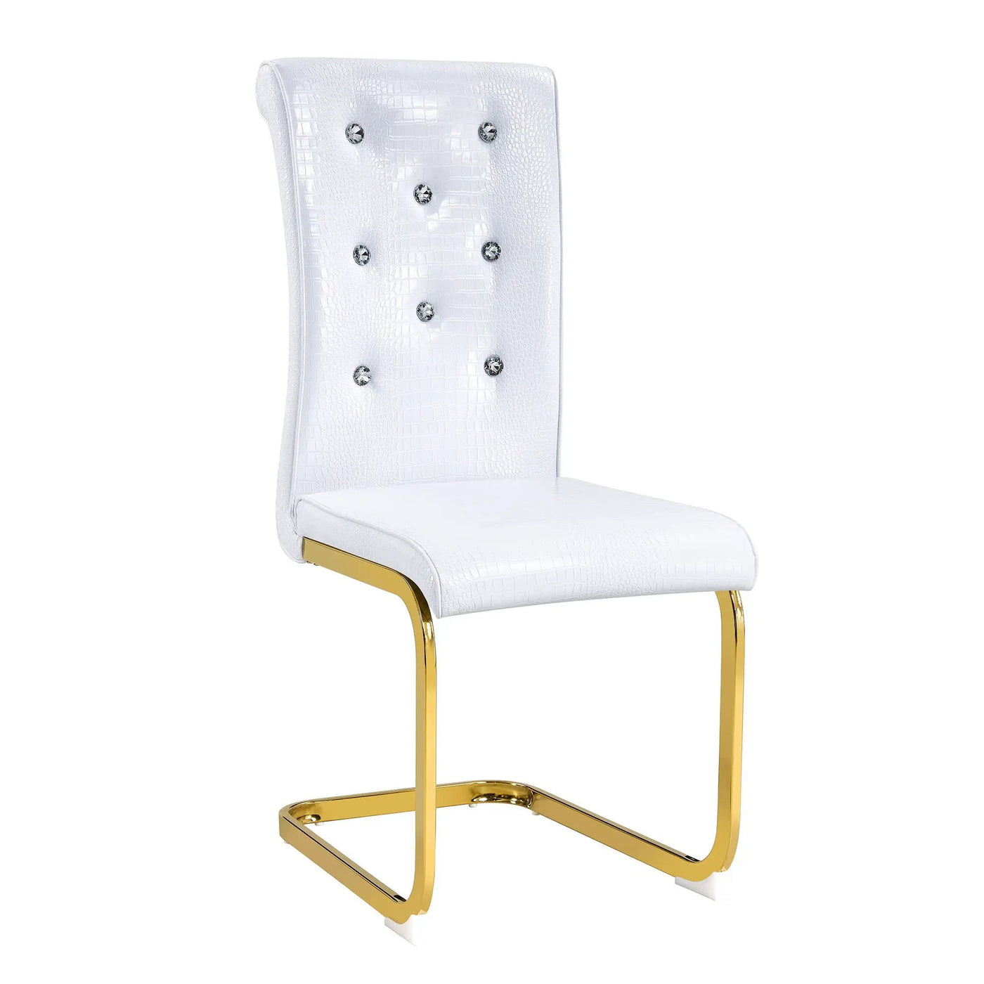 Elegant Design Alligator Skin Upholstered Dining Chairs by HouseOfZazla
