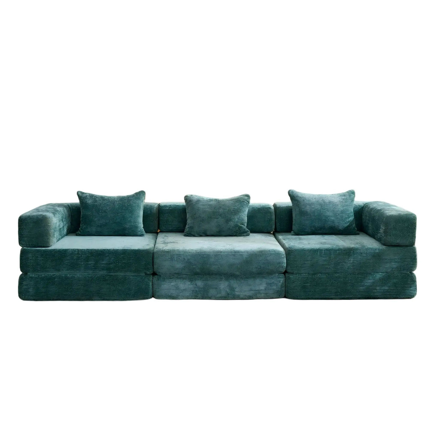 Convertible Floor Sofa Bed, Boneless Modular Sectional Sofa For Living Room by HouseOfZazla