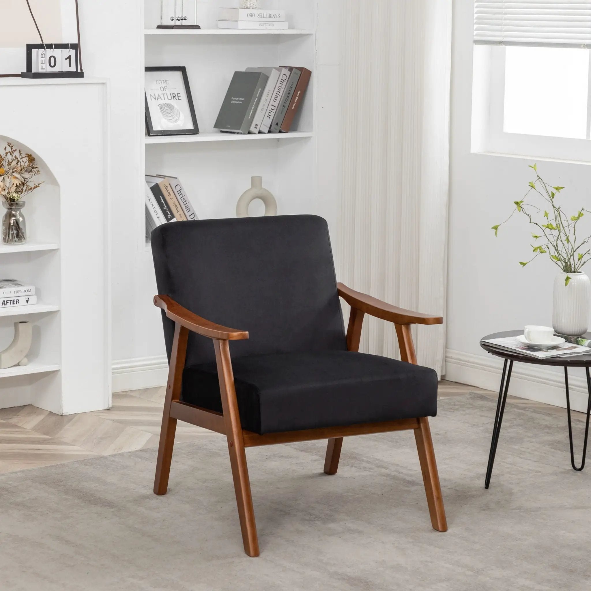 Accent Chair, Classic Mid Century Modern For Extra Seating by Unique Piece Furniture