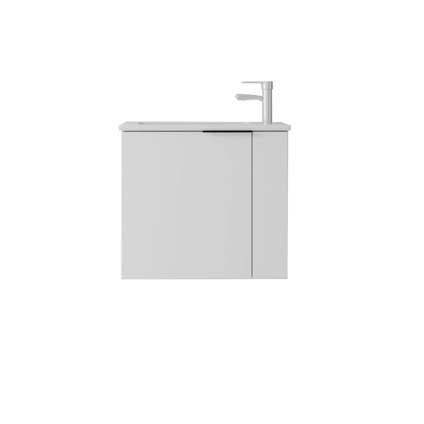 22 Inch Floating Bathroom Vanity with Sink, Soft-Close Door, Ceramic Sink, Plywood by HouseOfZazla