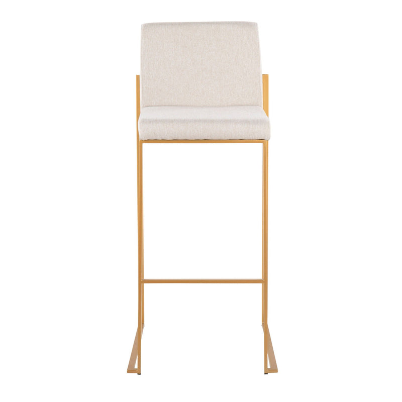 Fuji - Contemporary Design High Back Barstool by Unique Piece Furniture