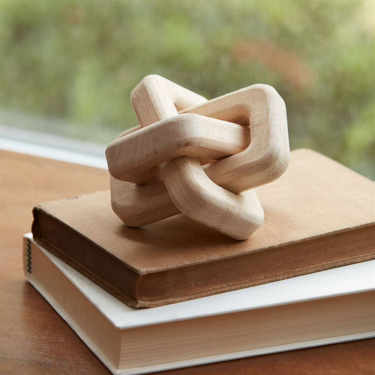 Oak wood square link decor (set of 3), photo 2 of 2
