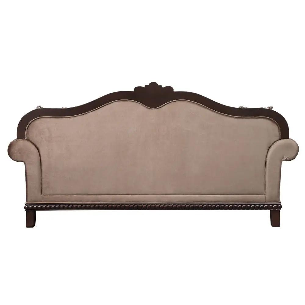 Chateau De Ville - Sofa With 5 Pillows (Same Lv01588) - Fabric & Espresso by Unique Piece Furniture