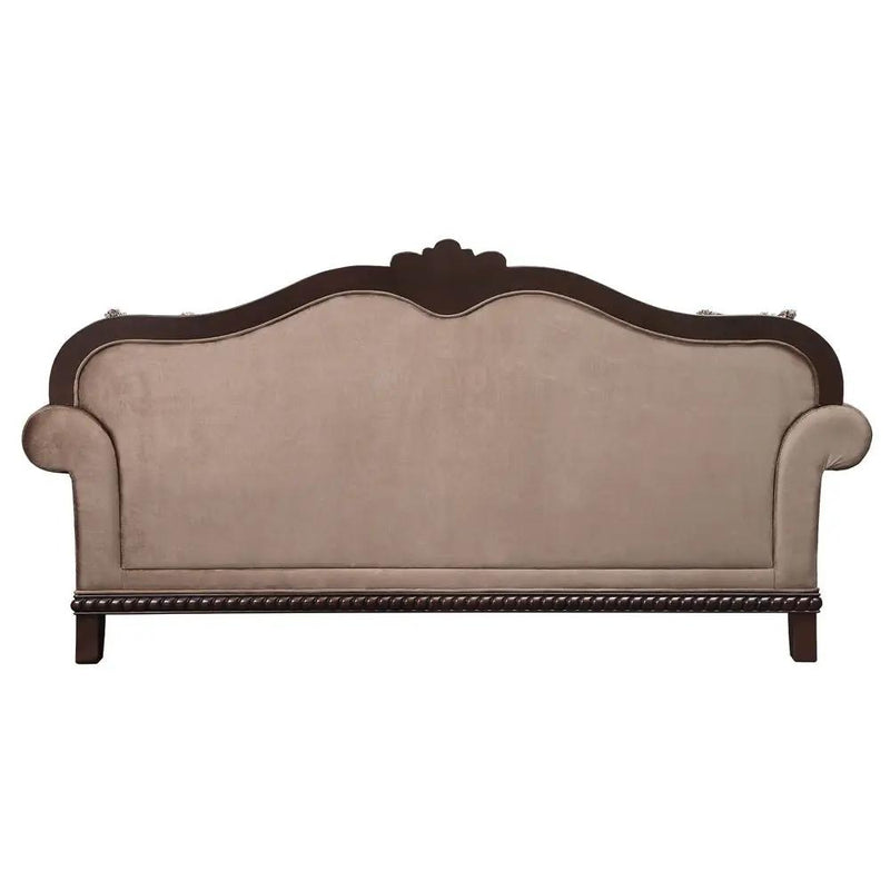Chateau De Ville - Sofa With 5 Pillows (Same Lv01588) - Fabric & Espresso by Unique Piece Furniture